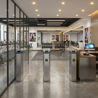 Sistema de Control de Acceso con Lector de Tarjetas RFID, Reconocimiento Biométrico, Puerta de Alta Seguridad para Peatones, Torniquete ESD, Barrera Abatible