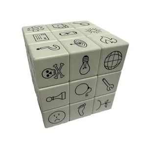 Custom Logo Advertising Photo UV 2x2 3x3 4x4 Speed Magic Cube 3x3x3 Premium Quality Diy Educational 3D 3 Layer Puzzle Toy