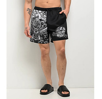 Shorts de plage d'été à taille élastique personnalisés, 100% nylon, poids lourd, cargo décontracté, taille plus, shorts de sport pour hommes