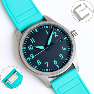 Reloj Hombre Luminous Sapphire 300M Waterproof Emerald Green Luminous <b>Black</b> Dial Green Rubber Band Men Luxury Mechanical <b>Watch</b> - Product Image 2