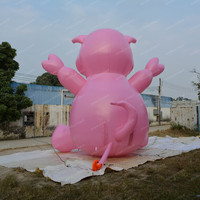Prix d'usine, cochon gonflable géant pour la publicité