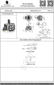 <span class=keywords><strong>Potenziometro</strong></span> Joystick Elettronico con Impugnatura rj13, <span class=keywords><strong>Potenziometro</strong></span> a Bilanciere - Product Image 6