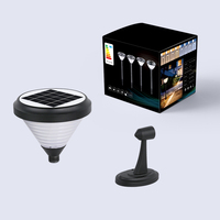 Lampes solaires de jardin murales LED IP65 3000K blanc chaud en aluminium pour extérieur avec batterie LiFePO4 3000 mAh