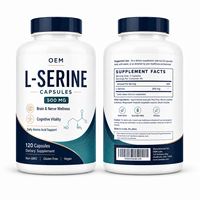 Capsules de L-Sérine Marque Blanche OEM ODM – Formule Personnalisée, Emballage Végétalien – Fournisseur pour Projets de Marques de Bien-être Cognitif
