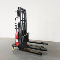 Chariot élévateur semi-électrique à batterie au plomb-acide en acier Newton de haute qualité, pneus en polyuréthane, certifié CE ISO, autoporté