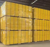Panneau de coffrage en contreplaqué de pin jaune à trois couches de 27 mm, norme européenne E1, étanche, avec colle mélaminée, pour système de coffrage de sol en béton pour villa
