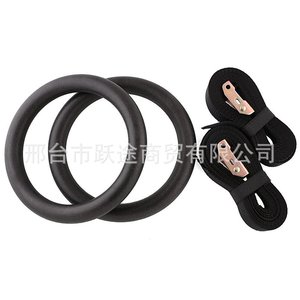 Anneaux de gymnastique Leap 28 mm en ABS avec sangle en nylon, équipement de fitness extérieur - Product Image 1