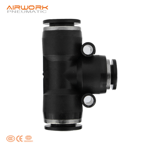 Conector de Manguera de Tubo de Plástico Neumático de 3 Vías Tipo T, Conexión a Presión, Accesorios de Unión en T, Baja Presión, Superficie Lisa - Product Image 6