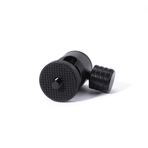 Mini trípode con cabezal esférico, tornillo de 1/4-20, aleación de aluminio, portátil, para cámara, teléfono, adaptador de zapata caliente - Product Image 1