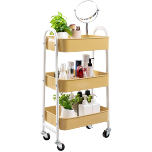 <span class=keywords><strong>Steelite</strong></span>-carrito de cocina de 3 niveles, carrito de Metal con cesta - Product Image 2