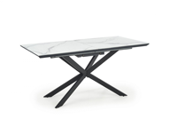 Table à manger extensible personnalisée moderne de haute qualité Table à manger extensible de luxe en marbre artificiel blanc à base de métal classique