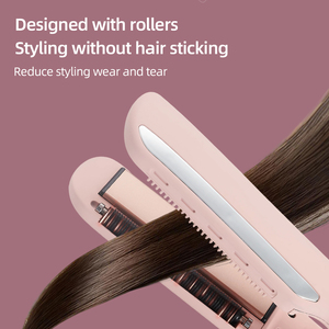Lisseur et boucleur 2-en-1 professionnel en céramique infusé aux huiles essentielles, chauffe rapide pour tous types de cheveux - Product Image 4