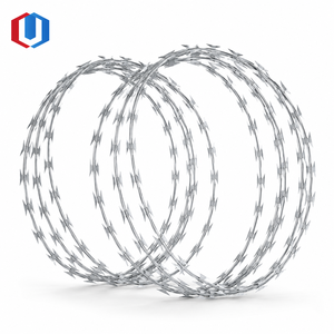 Fil barbelé double spirale de qualité professionnelle, taille de bobine personnalisée 30-110 cm, pour périmètre de développement <span class=keywords><strong>immobilier</strong></span> - Product Image 3
