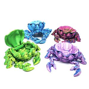 Cangrejo Cyberpunk Impreso en 3D con Articulaciones Mecánicas, Juguete Modelo de Regalo para Niños, Puede Abrir la Tapa, Juguete Antiestrés - Product Image 1