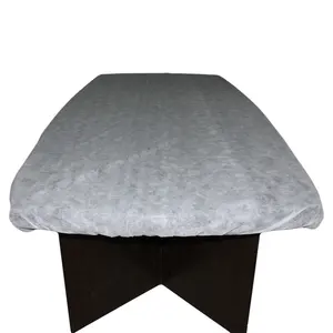 Masaj masası yüz sandalye SPA için beyaz ve mavi tek kullanımlık elastik donatılmış çarşaf kapak