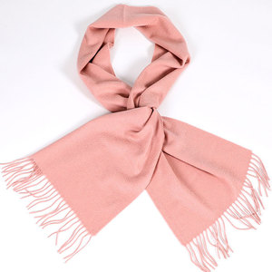 Bufanda de Cachemira con Logotipo Personalizado, Reversible de Doble Cara, Color Sólido, con Borlas y Flecos, Chal Largo de Invierno, Venta al Por Mayor de Fábrica - Product Image 1