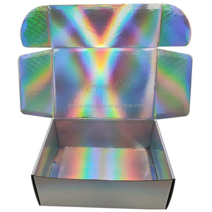 Custom Carton Shipping Box Mailers Printing Lip Gloss Holographic Packaging Shipping Boxes With Logo