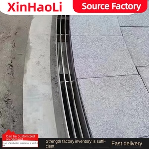 Bán buôn U hình dạng thoát nước mương Composite gutterway thép không gỉ tuyến tính kênh cống ngoài trời nước mưa máng xối - Product Image 5