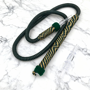 Tuyaux en plastique PVC acrylique en spirale blanc doré pour narguilé, accessoires pour narguilé, narguilé, tabac, salon de fumeurs, fournitures pour fumer - Product Image 2