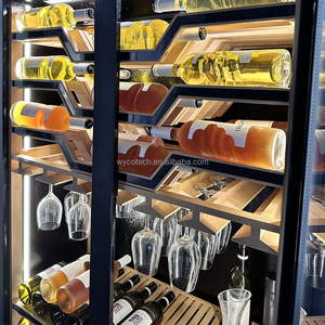 Installation intégrée de réfrigérateur à vin de bar sur mesure avec charnières de porte en hetch pour empêcher les portes UV Cave à vin Refroidisseur de réfrigérateur à bière et vin - Product Image 4