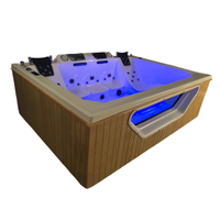 Bain à remous extérieur de luxe Whirlpool Hydropool, design moderne, capacité 5 personnes, matériau acrylique, 10 jets, commande par ordinateur