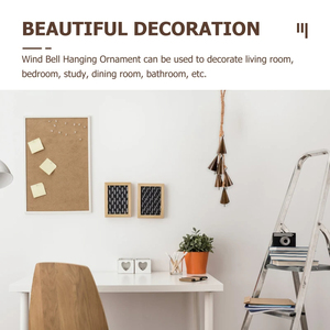 빈티지 가든 마녀 종 풍경 철문 손잡이 장식 벨 기도 장식품 로프 포함 독특한 디자인 로프 벨 - Product Image 4
