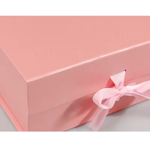 2026 New Version Sterile logo Printed Cardboard Magnetic Foldable Ribbon Magnet <b>Gift</b> Box <b>for</b> Clothing and Apparel Packaging - Product Image 3