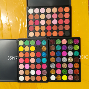 Nhãn Hiệu Riêng 35 Colors Glitter Eyeshadow Palette Sắc Tố Cao Vegan Mỹ Phẩm OEM - Product Image 4