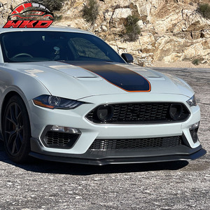 Lèvre de pare-chocs avant pour Ford Mustang 2021-2023, style Mach 1 Handling Package, diffuseur noir mat en PP, protection de menton - Product Image 4