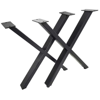 Pieds de banc d'art moderne en tôle pliée, pieds de meubles en métal noir pour canapé et table d'appoint DIY