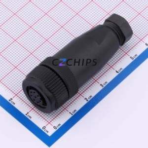 I.AX.ZSN.M12.P08.PP7 Circular (Cable) Connector Connector ( Jack Specification: M12 )( Total PIN Count: 8P )( Gender: Female ) - Product Image 1