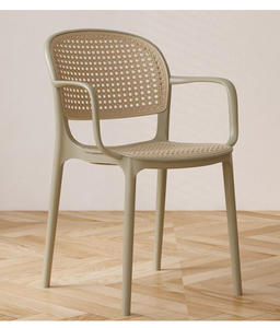 Ghế ăn nhựa đan mây thân thiện với môi trường hiện đại - Sử dụng trong nhà/ngoài trời, xếp chồng được, có tay vịn & tựa lưng, màu sắc tùy chỉnh - Product Image 6