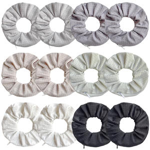 Liso Dot Checker Almacenamiento Lazos para el cabello Banda Accesorios Soportes para moños <span class=keywords><strong>Bolsillo</strong></span> <span class=keywords><strong>con</strong></span> cremallera Scrunchy Plaid Nylon Elástico Scrunchies <span class=keywords><strong>con</strong></span> cremallera - Product Image 1