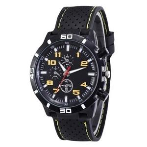 Reloj deportivo para hombre, estilo militar, Piloto Militar, silicona negra, reloj de moda para hombre, reloj analógico de cuarzo de negocios de carreras, precio de fábrica - Product Image 1