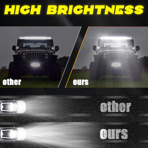Barra de luz LED curva de 22 32 42 pulgadas, haz de inundación de punto de 3 filas súper delgado para <span class=keywords><strong>Jeep</strong></span>, vehículo, camión, SUV, ATV, Coche - Product Image 6
