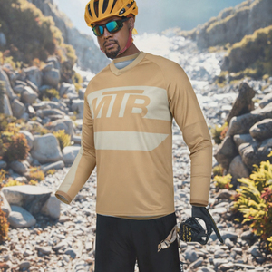 Maillot de Ciclismo de Manga Larga para Mujer, Ligero y Transpirable, Cuello en V, para Bicicleta de Montaña y Carretera - Product Image 3