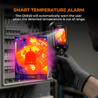 Caméra thermique GH340 GH192, résolution IR 256x192, imageur thermique 2MP 640x480 pour l'inspection électrique et CVC