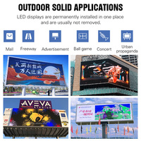 Jode su geçirmez açık UHD 8K GOB ince sabit Pantallas dış Video duvar paneli reklam 3D Led ekran Billboard olay için