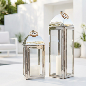 Manufacturers Stainless Steel Metal Candle Holder <b>Lantern</b> Handmade High Quality <b>Lanterns</b> for Home & Patio Decorations - Product Image 1