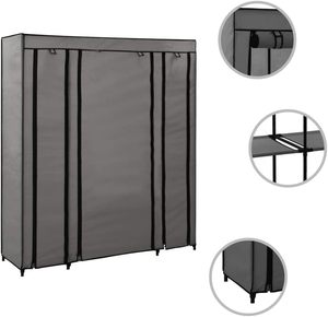 Best Sell Portable Adjustable Wardrobe Easy Assemble <b>Clothes</b> Cabinets With Non Woven Fabric Cover for Renting a House - Product Image 3