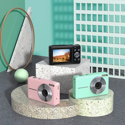 2.4-Inch 700Mah Selfie Y2k Style CCD Camera 1080P Compact 44Mp 16X Digital Zoom Simple Portable for Kids Beginner Dc403