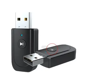 5.0蓝牙音频接收器发射器迷你立体声蓝牙AUX USB 3.5毫米插孔用于PC耳机车载套件无线适配器