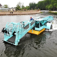 2025 bateau chinois entièrement automatique contre les mauvaises herbes aquatiques pour le nettoyage de la surface de l'eau à vendre