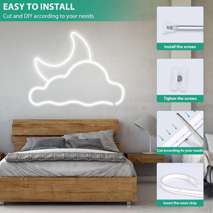 Kit d'éclairage linéaire à LED néon pour enseignes publicitaires, lettres personnalisées, décoration d'ambiance, ensemble thermoformé sous blister - Product Image 3