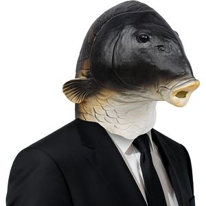 Máscara de Pez de Halloween SINSEN, Máscara Realista de Látex, Disfraz de Animal, Accesorios para Fiestas, para Adultos Unisex - Product Image 3