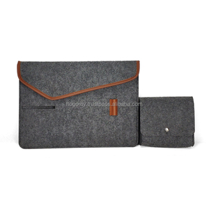 Ulike Custom Durable Soft Portable Simple Felt Material Shockproof Unisex Laptop Sleeve <b>Case</b> Pockets Large Capacity <b>Computer</b> Bag - Product Image 2