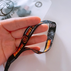 प्रचार इको फ्रेंडली समायोज्य प्लास्टिक क्लिप इवेंट पार्टी ब्रैसलेट कस्टम फेस्टिवल कपड़े बुना हुआ कलाई बैंड कस्टम कलाई बैंड - Product Image 2