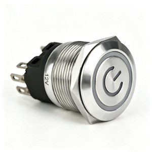 Interrupteur métallique à verrouillage IP65 de 12 mm, 16 mm, 19 mm, 22 mm, 25 mm pour panneau de machine de gravure - Product Image 4