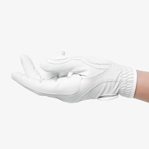 Gants d'équitation personnalisés avec logo, de haute qualité, légers et respirants, à séchage rapide, fermeture auto-agrippante, en cuir véritable - Product Image 2