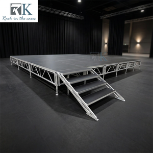 Scène modulaire en aluminium 6mx6m, hauteur réglable, pour mariages et concerts - Product Image 2
